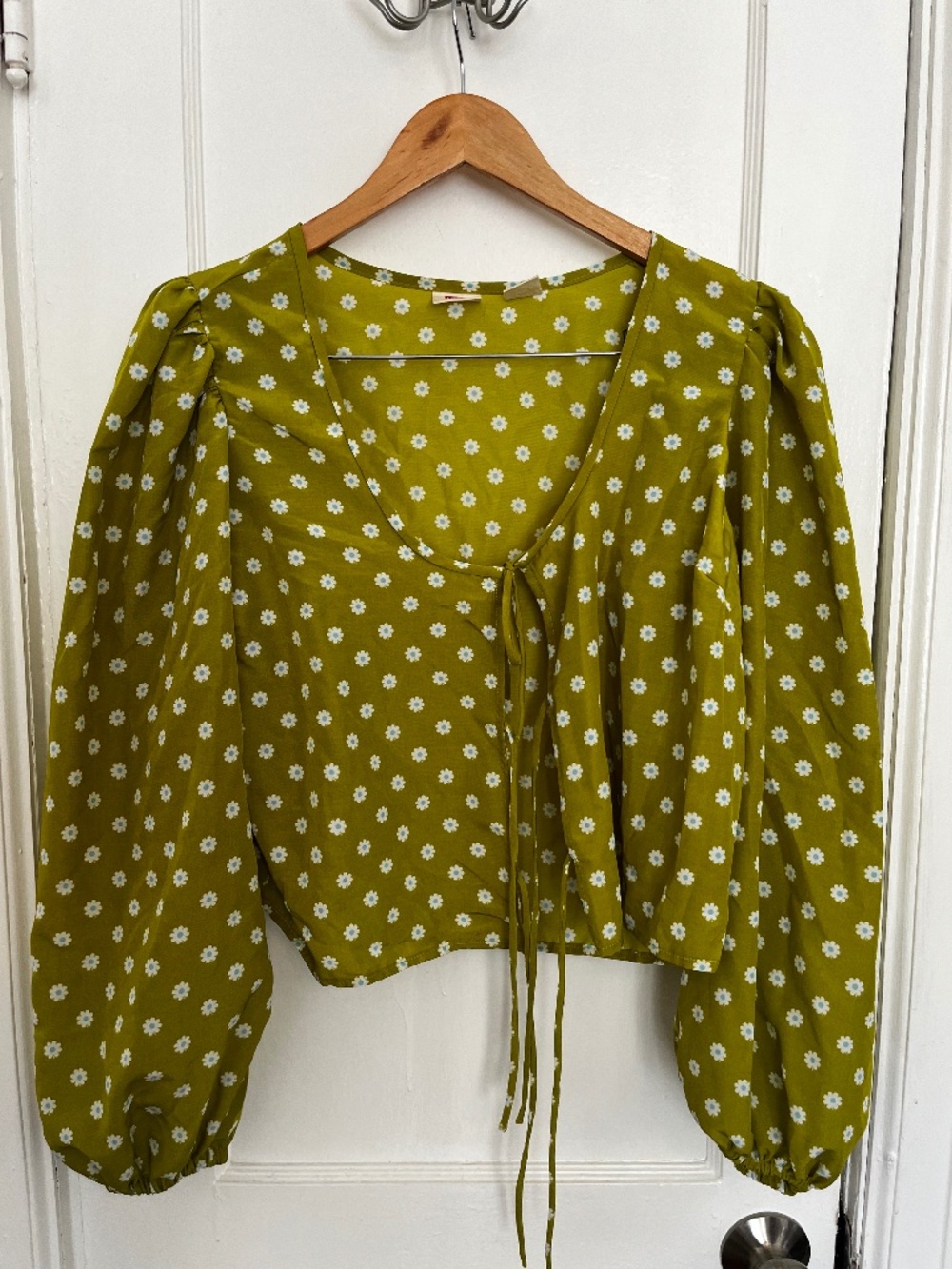 Levi's Green Daisy Blouse XL